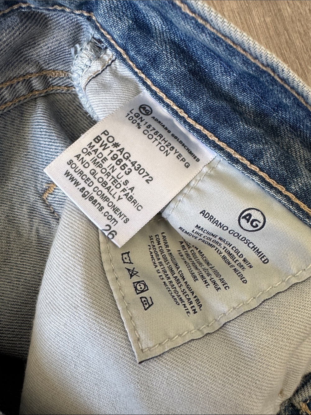 AG Adriano Goldschmied The Ex-Boyfriend Slouchy Slim Jeans Size 26 - Picture 5 of 7